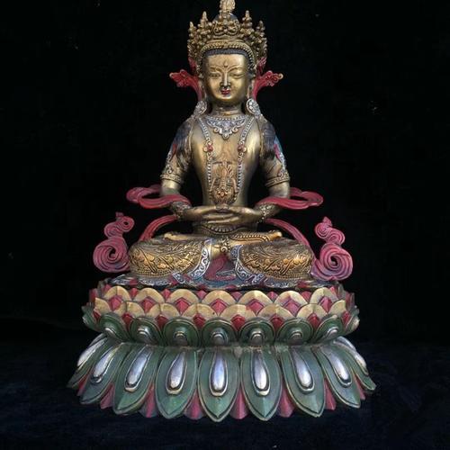 仏教美术纯铜【渡母】仏像古董/收藏品